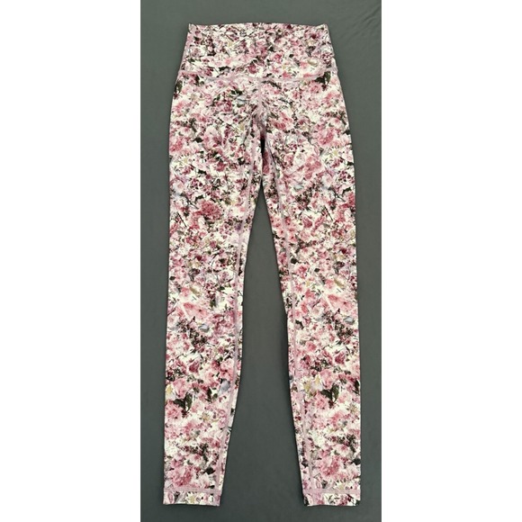 lululemon athletica Pants - Lululemon Wonder Under Leggings Womens Size 6 Floral Pink Athletic Workout